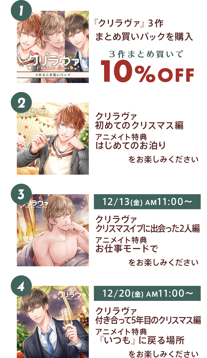 クリラヴァまとめ買いパックご利用方法