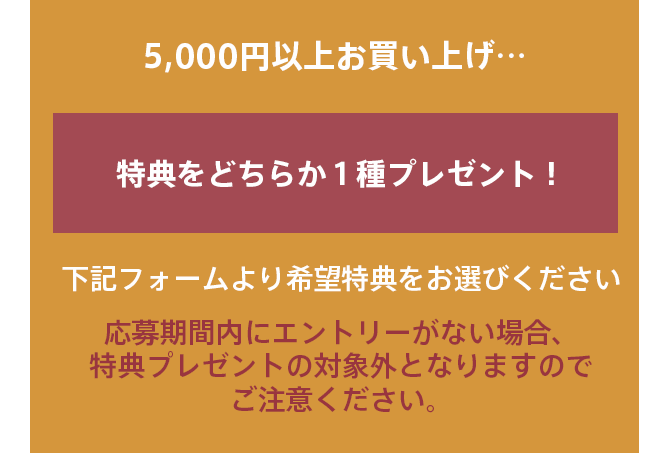 5,000円以上お買い上げ…